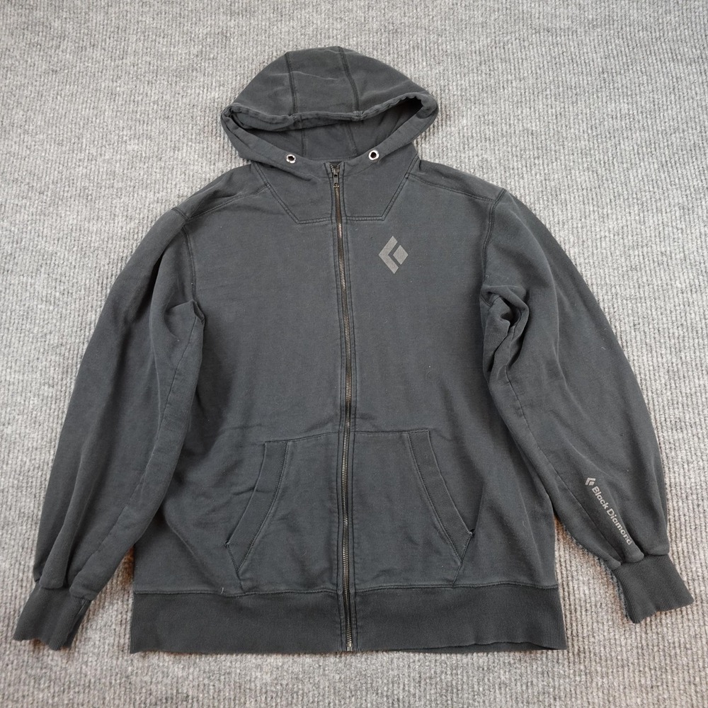 Black Diamond Men's Charcoal Gray Zip Hoodie